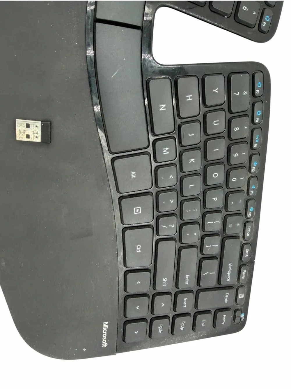 Microsoft Sculpt Ergonomic Desktop Wireless Keyboard model 1559 with Dongle.